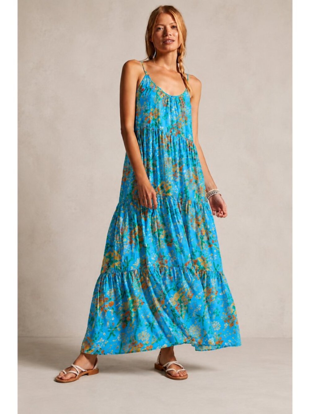 Roller Rabbit Dakota Maxi Dress in Lush Tropical Floral Print